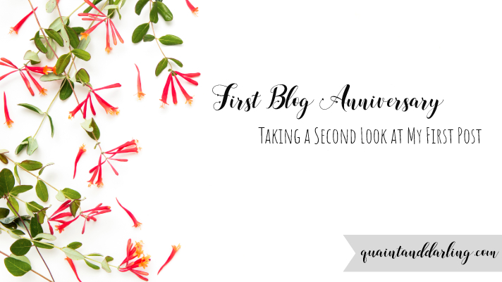 First Blog Anniversary: Taking a Second Look at My First&nbsp;Post