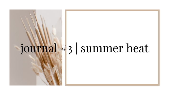 journal #3 | summer&nbsp;heat
